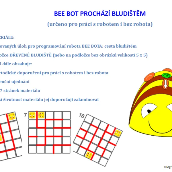 Programujeme s Bee botem - bludiště 1
