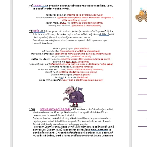 100+ pohybových aktivit s říkadly s pohybem 1