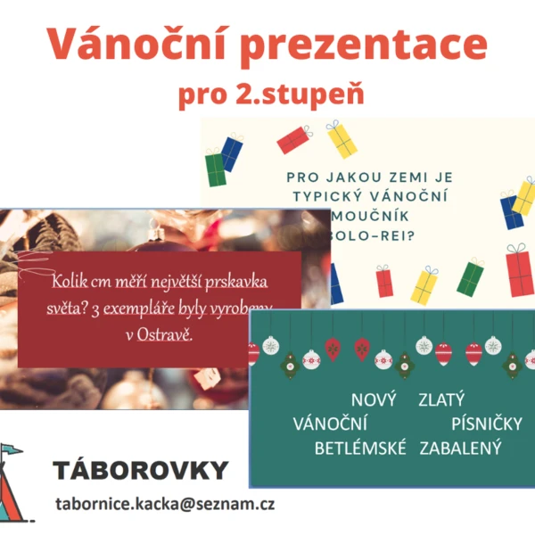 Vánoční prezentace pro 2. stupeň 1