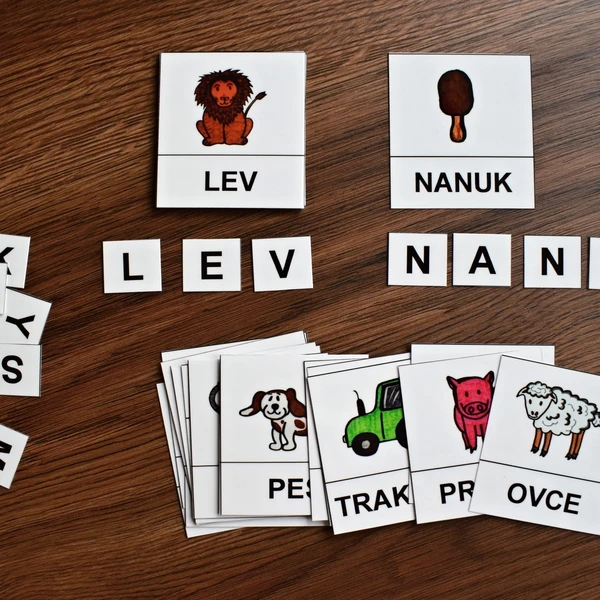 Skládání slov podle obrázků 1