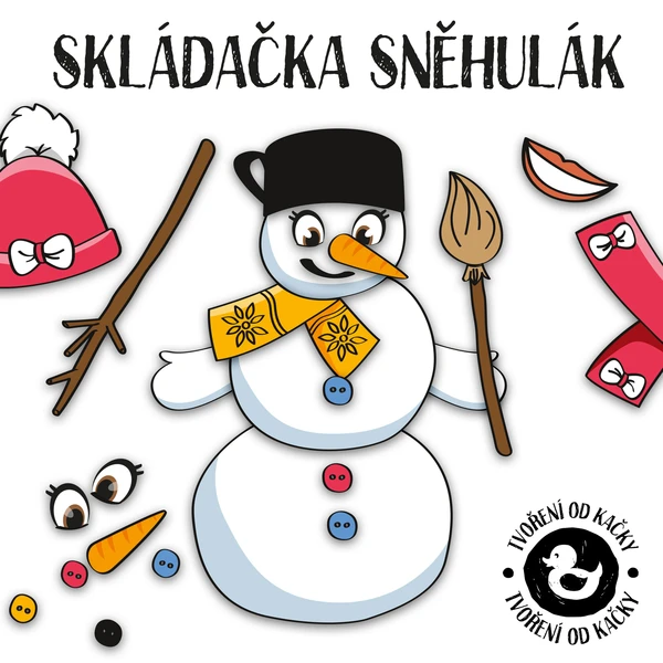 Sněhuláček panáček 1