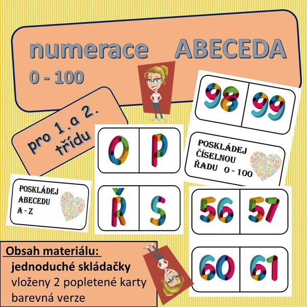 Numerace 0 -100 a ABECEDA 1