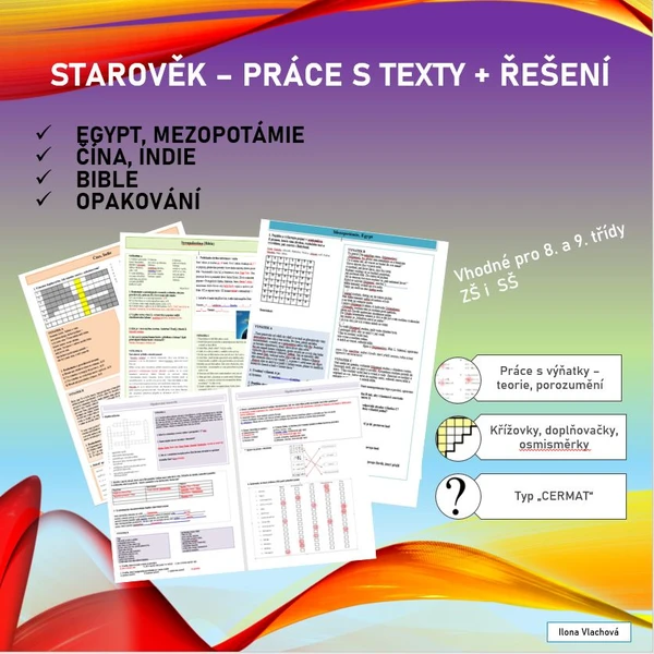 Starověká literatura - práce s výňatky  1