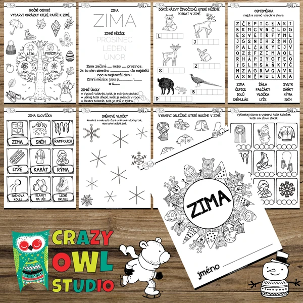 ZIMA – pracovní listy / sešit 1