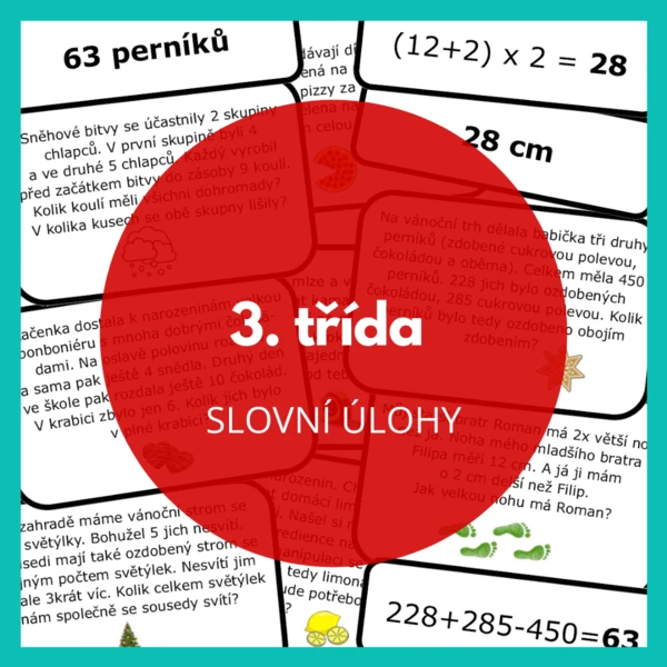 slovní úlohy - 3. třída 1