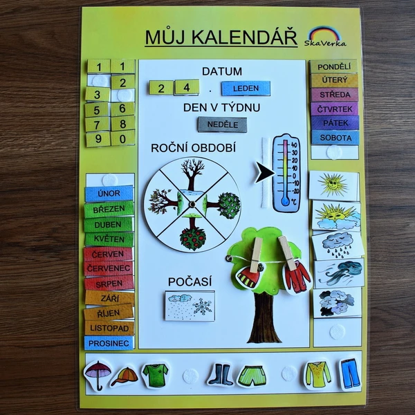 KALENDÁŘ - žlutý 1