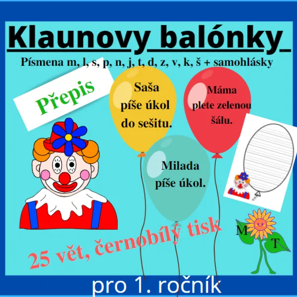 Klaunovy balonky - přepis 1
