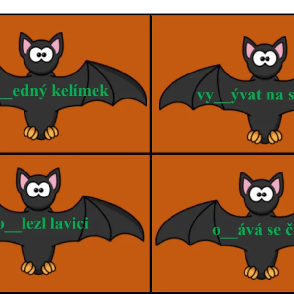 Halloweenské zdvojené souhlásky zz x dd 1