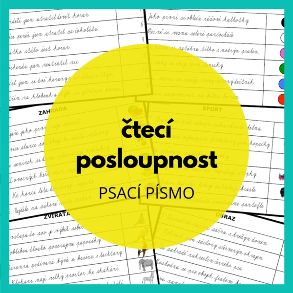 čtecí posloupnost (psací písmo) 1