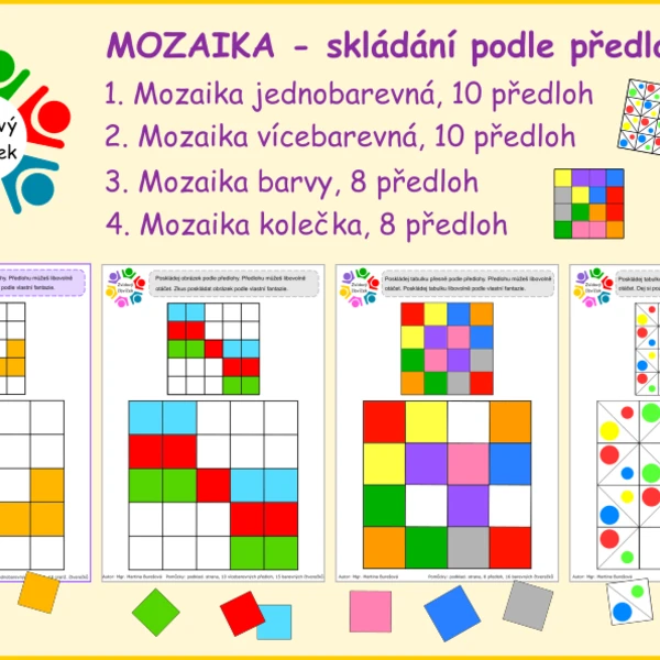 Mozaika - skládání podle předlohy 1