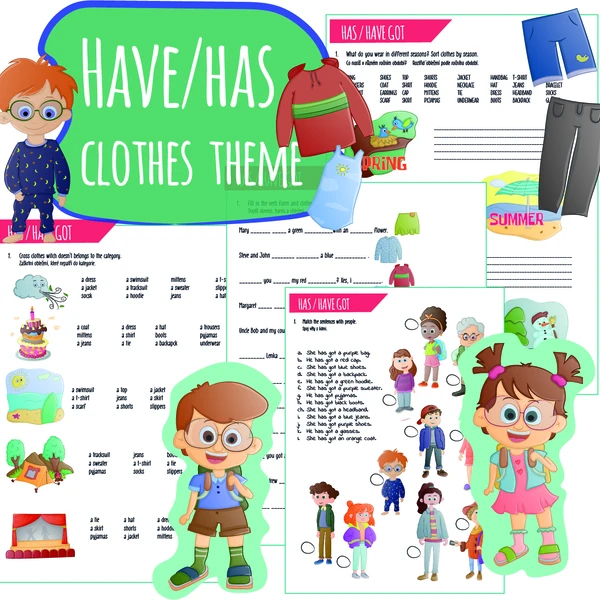 Have/has got - clothes 1