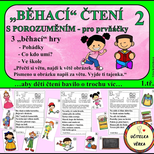 BĚHACÍ ČTENÍ S POROZUMĚNÍM 2 - pro prvňáčky 1