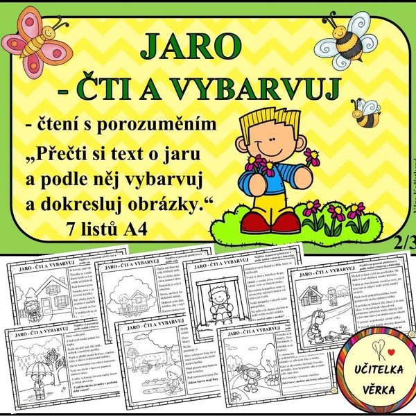 JARO - ČTI A VYBARVUJ 1