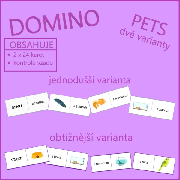 DOMINO – pets – dvě varianty 1