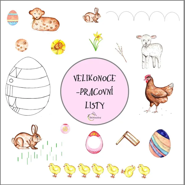 VELIKONOCE- PRACOVNÍ LISTY 1