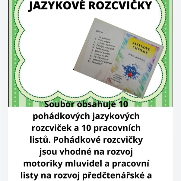 POHÁDKOVÉ JAZYKOVÉ ROZCVIČKY 1