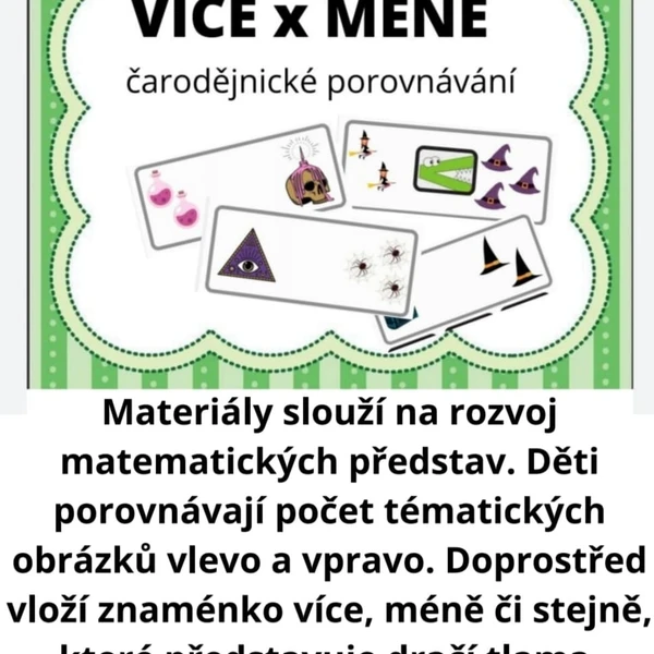 ČARODĚJNICKÉ POROVNÁVÁNÍ-více x méně 1