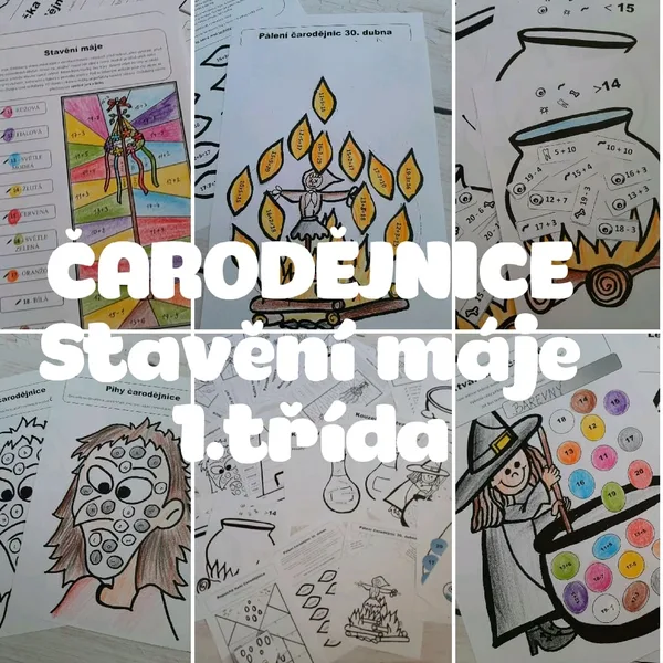 Čarodějnice, stavění máje 1. třída 1