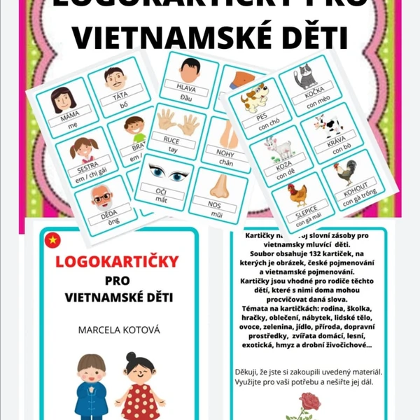 LOGOKARTIČKY PRO VIETNAMSKÉ DĚTI 1