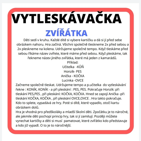 VYTLESKÁVAČKA-ZVÍŘÁTA 1