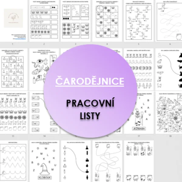 ČARODĚJNICE - pracovní listy pro MŠ 1