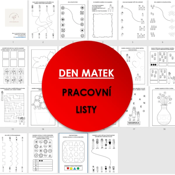 DEN MATEK - pracovní listy pro MŠ 1