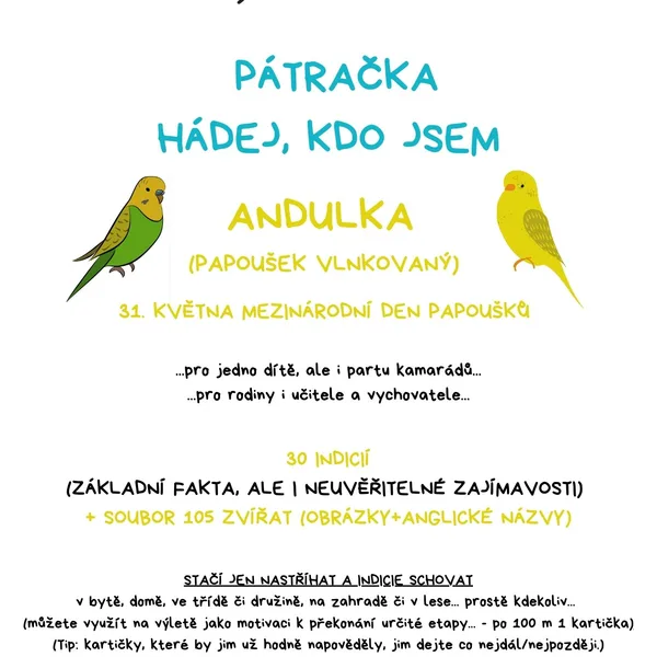 PÁTRAČKA - HÁDEJ, KDO JSEM - ANDULKA 1