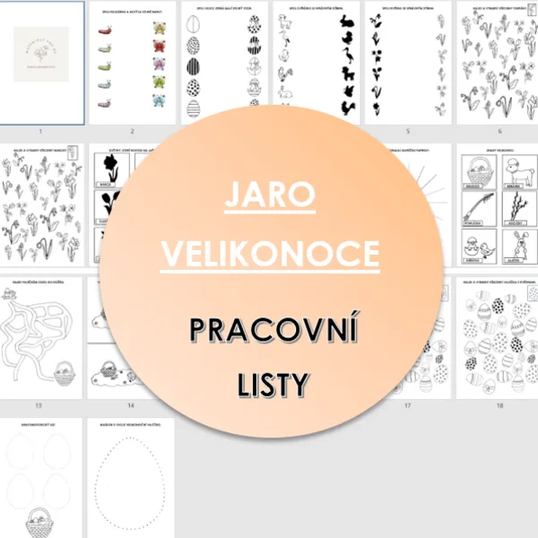 VELIKONOCE/JARO-pracovní listy a materiály pro MŠ (3-6let) 1