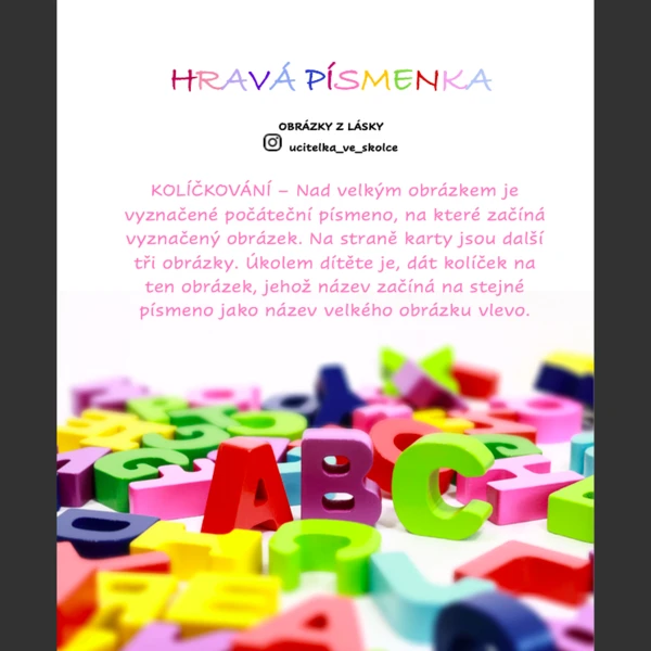 HRAVÁ PÍSMENKA 1