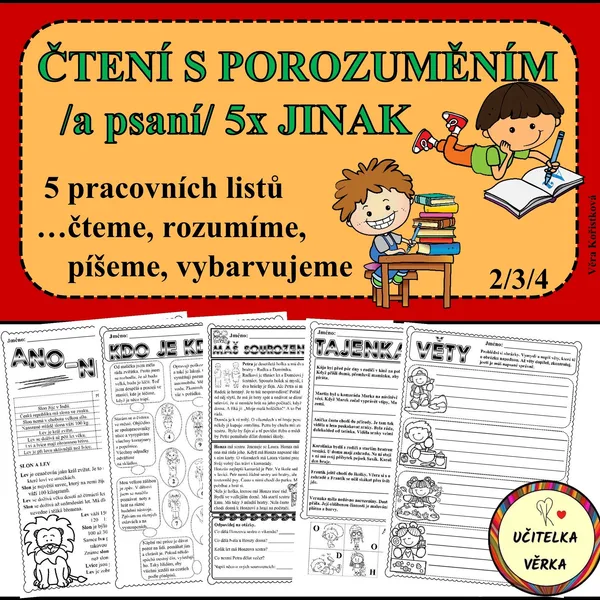 ČTENÍ S POROZUMĚNÍM /a psaní/ 5x JINAK 1