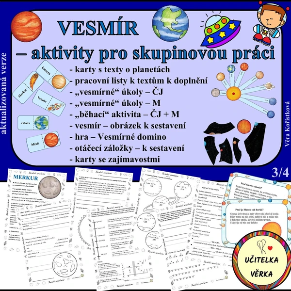 VESMÍR - aktivity pro skupinovou práci 1