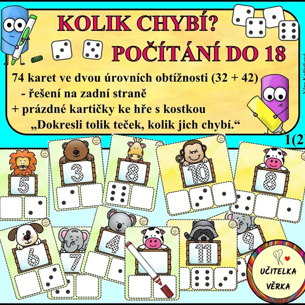 KOLIK CHYBÍ? - POČÍTÁNÍ DO 18 1