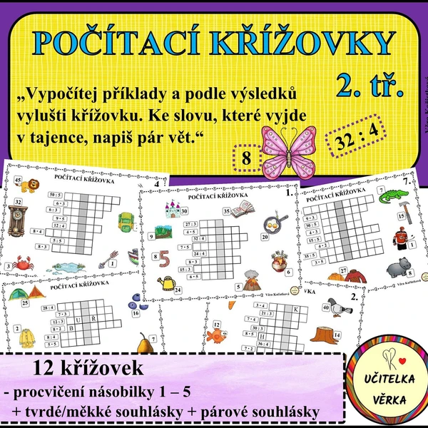 POČÍTACÍ KŘÍŽOVKY - 2. roč. 1