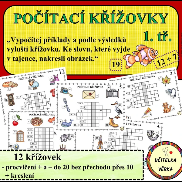 POČÍTACÍ KŘÍŽOVKY - 1. tř. 1