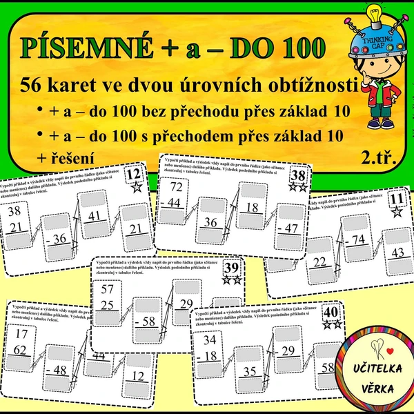 PÍSEMNÉ + a - DO 100 1