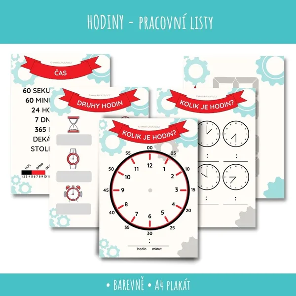 Hodiny a čas - pracovní listy 1