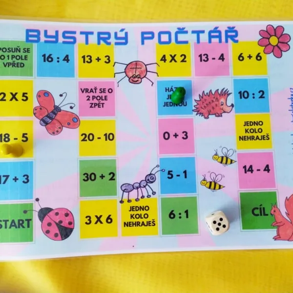 Bystrý počtář - Společenská hra 1