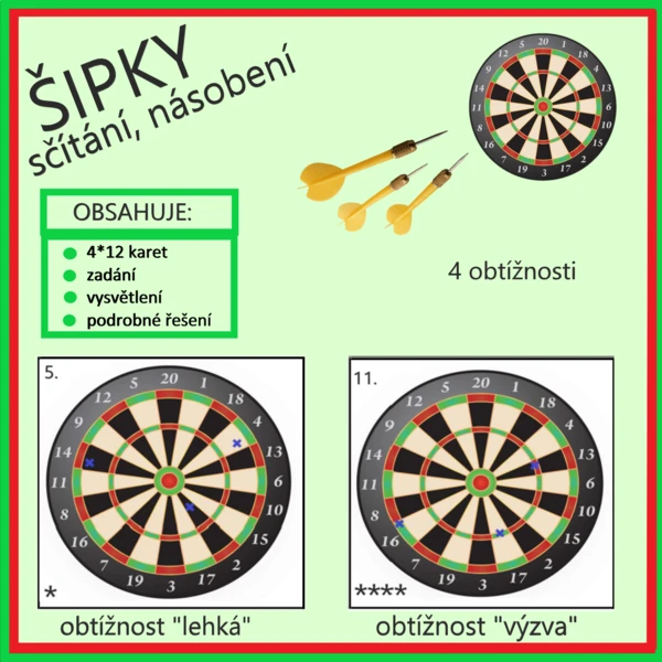 Šipky - sčítání, násobení 1