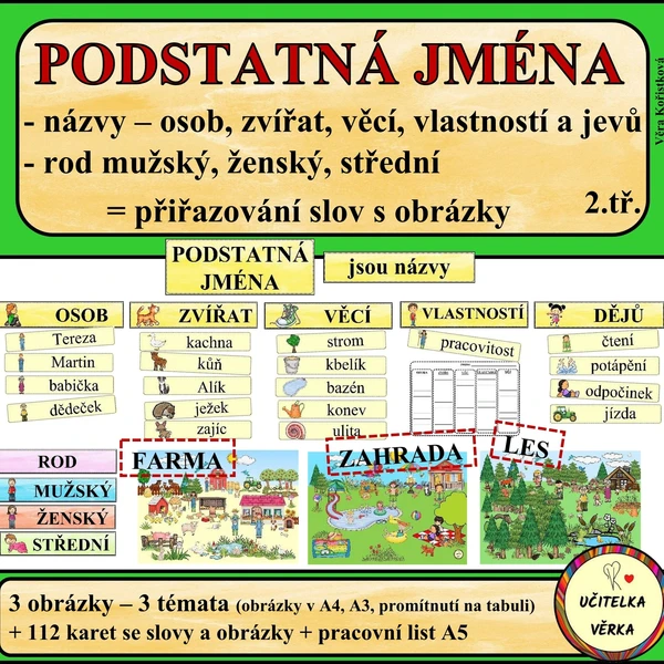 PODSTATNÁ JMÉNA 1