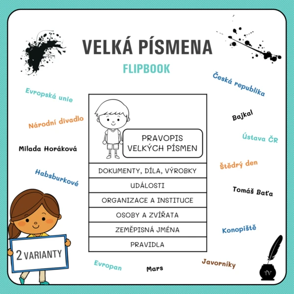 Velká písmena - flipbook 1