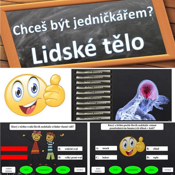 Chceš být jedničkářem? Lidské tělo 1