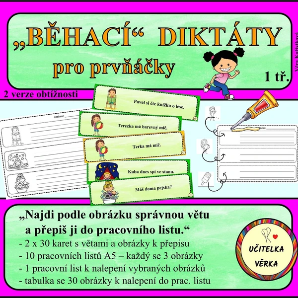 BĚHACÍ DIKTÁTY PRO PRVŇÁČKY 1