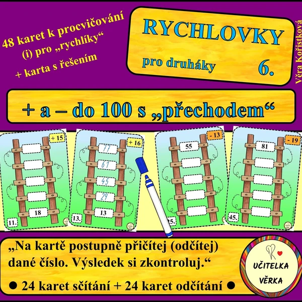 RYCHLOVKY 6. - + a - do 100 s přechodem přes základ 10 1