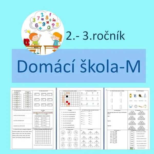 Domácí škola - matematika, pracovní listy 1