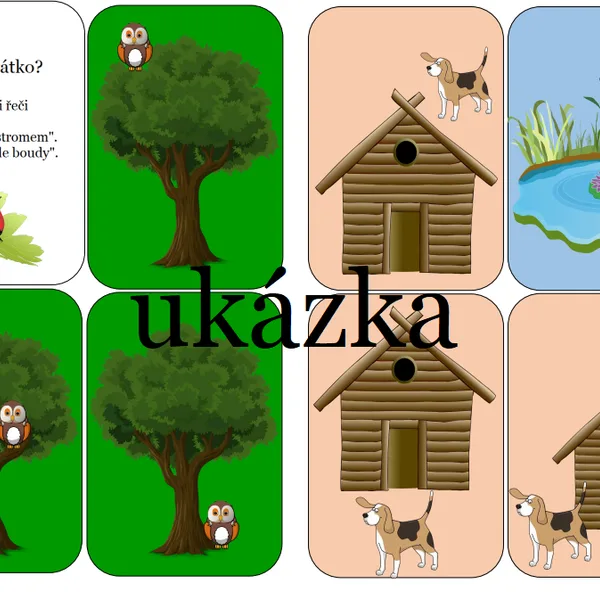 Kartičky k rozvoji řeči - kde je zvířátko? 1