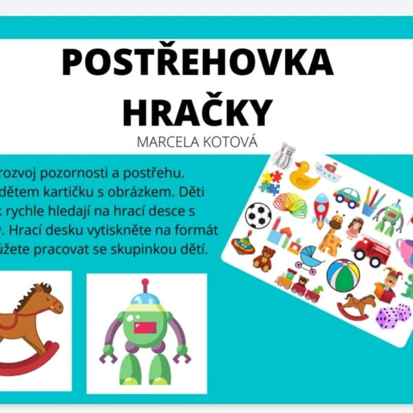 Postřehovka HRAČKY 1