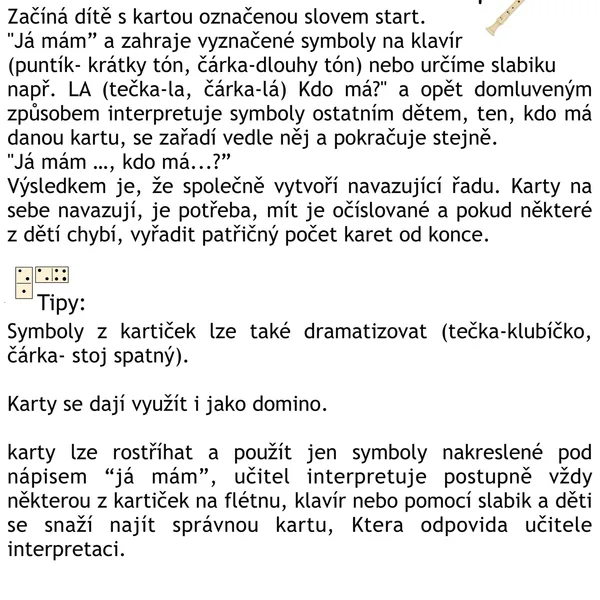 Já mám, kdo má- sluchová percepce  1