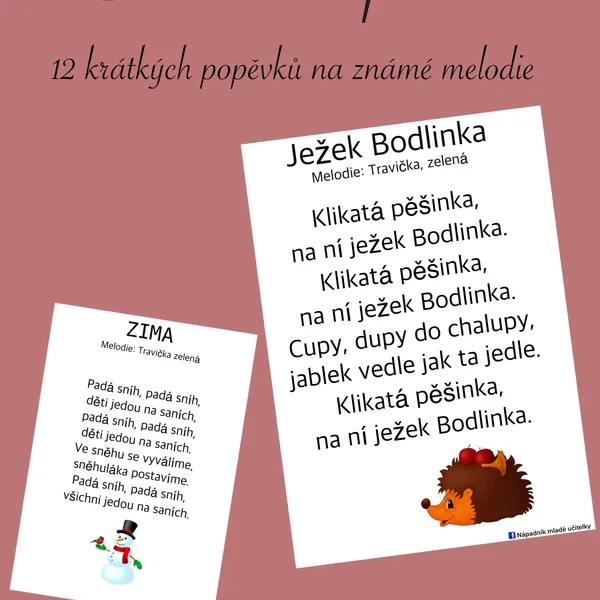 Zpěvník písní na známé melodie 1
