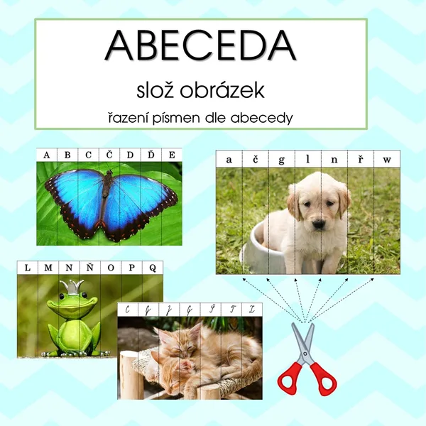 ABECEDA - řazení písmen dle abecedy - slož obrázek 1