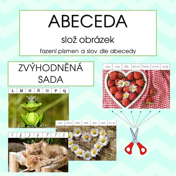 ABECEDA - řazení písmen a slov dle abecedy - SADA 1